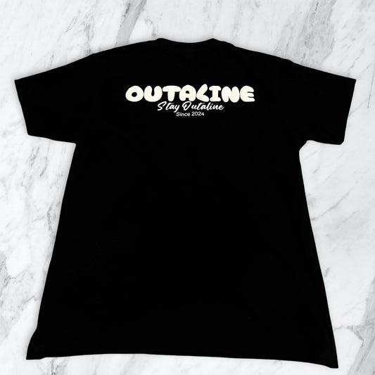 Black OutaLine Logo T shirt
