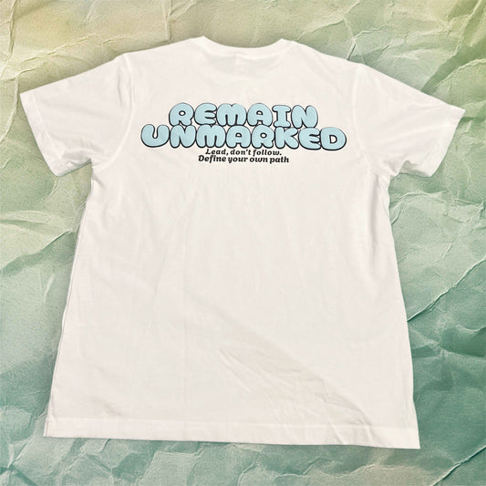 White Remain Unmarked Oversized T Shirt