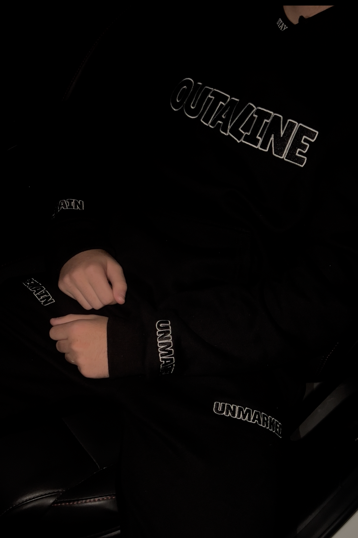 OutaLine Logo Hoodie Black/White