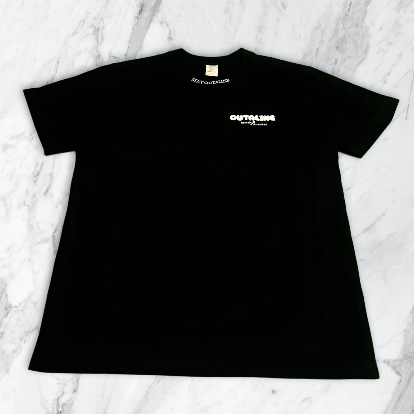 Black Remain Unmarked Oversized T shirt