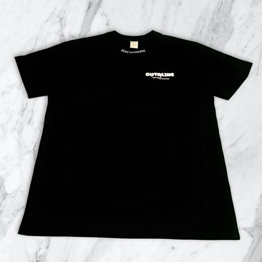 Black Remain Unmarked Oversized T shirt