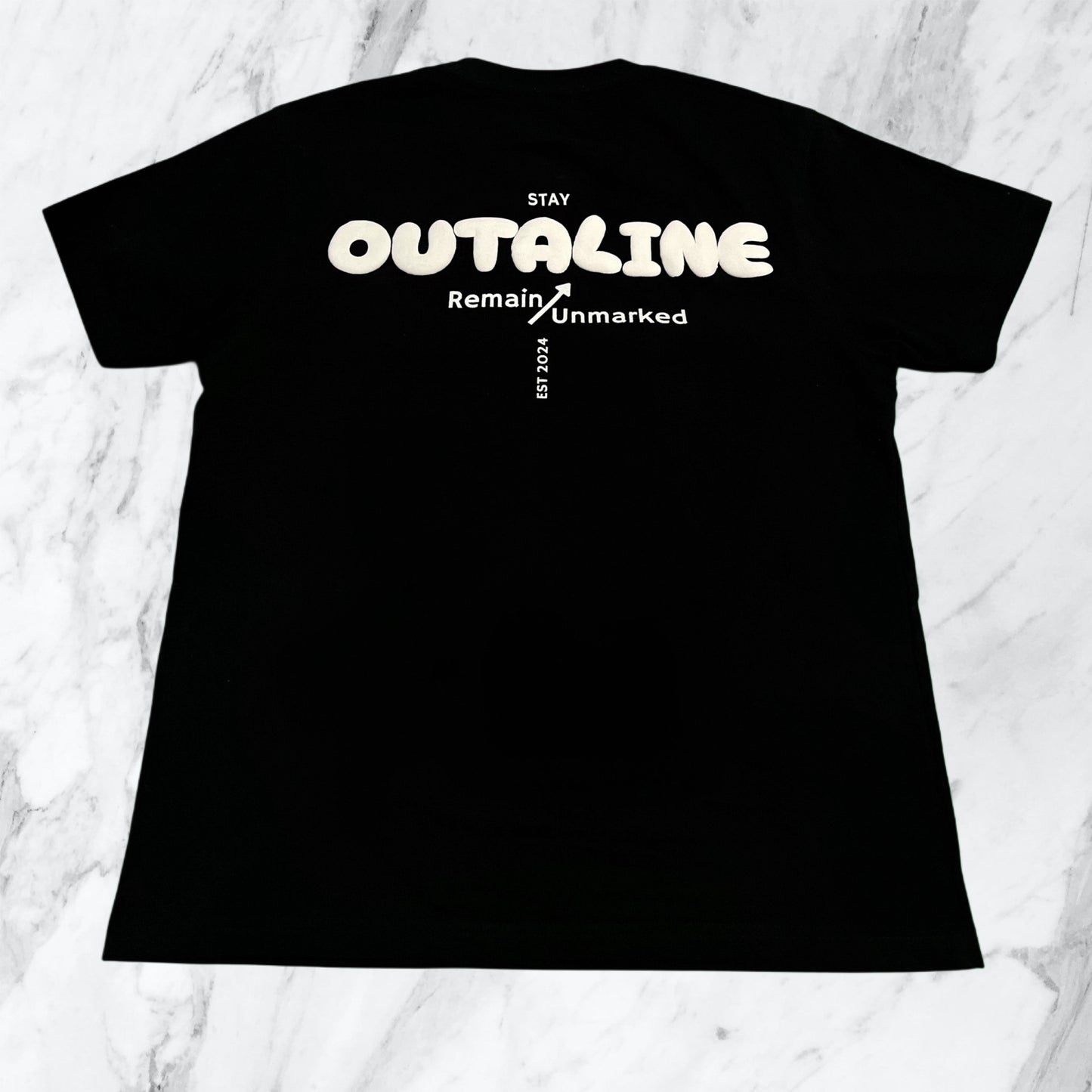 Black Remain Unmarked Oversized T shirt