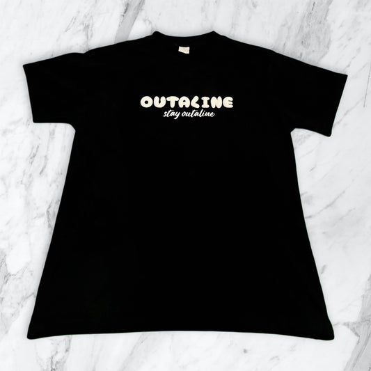 Black OutaLine Logo T shirt