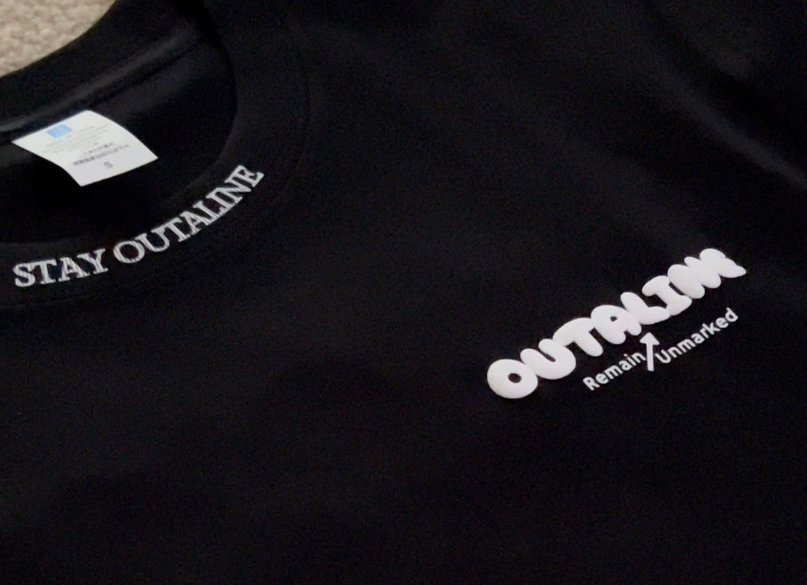 Black Remain Unmarked Oversized T shirt